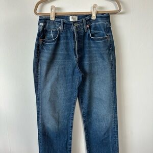 Citizens Of Humanity Dark Blue Cropped Jeans